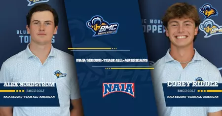 Blue Mountain Christian Golf Stars Riddle and Nordstrom Earn NAIA Second-Team All-American Recognition
