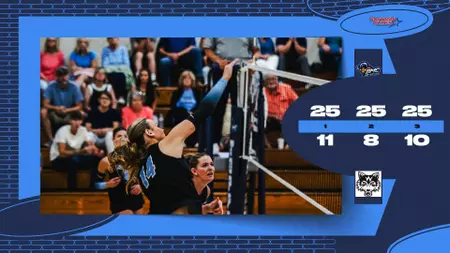 Blue Mountain volleyball defeats Wesleyan in straight sets