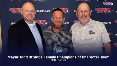 BMCU Softball Team Honored with SSAC Champions of Character Award