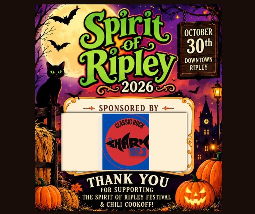 The Shark 102.3 Sponsors Spirit of Ripley Festival & Chili Cookoff