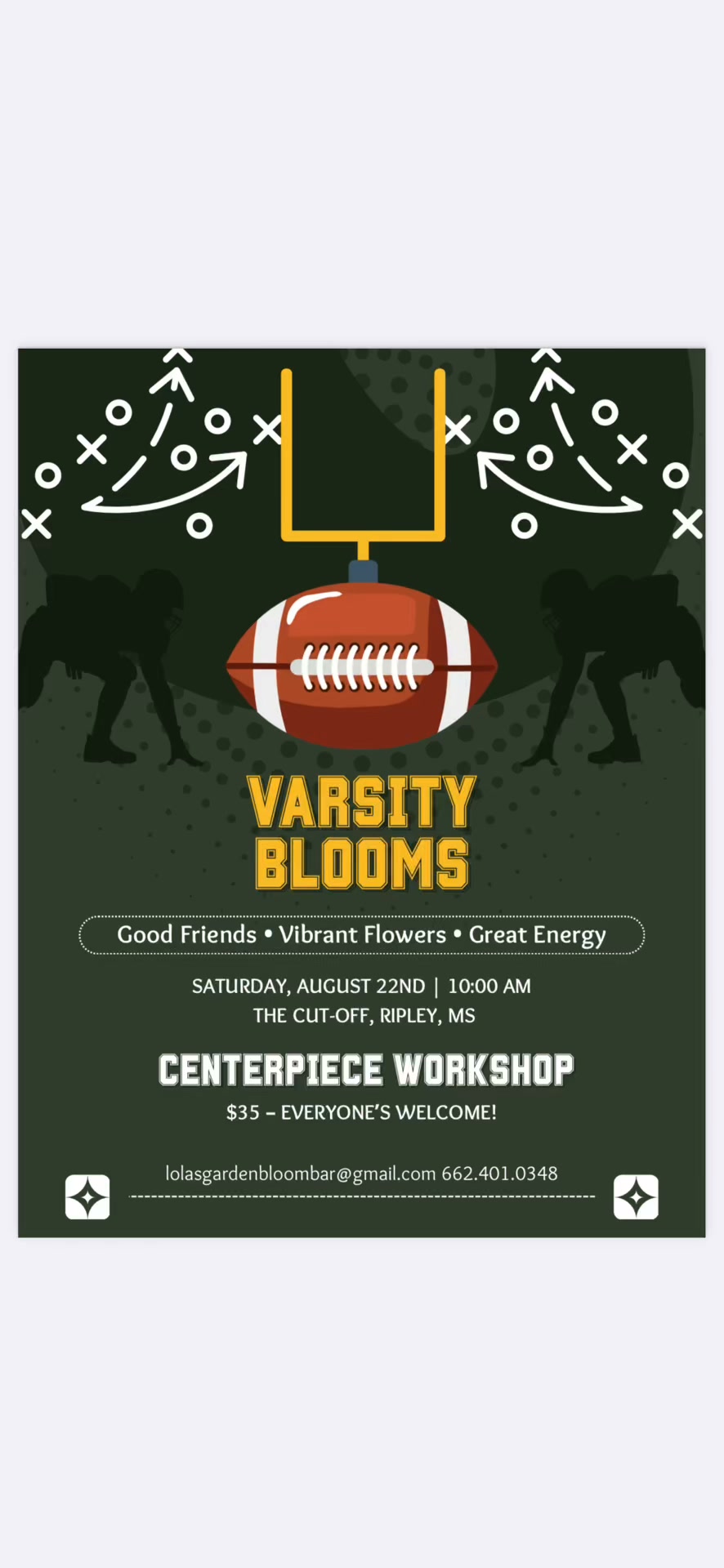 Varsity Blooms Brings Floral Centerpiece Workshop to the Cut-Off