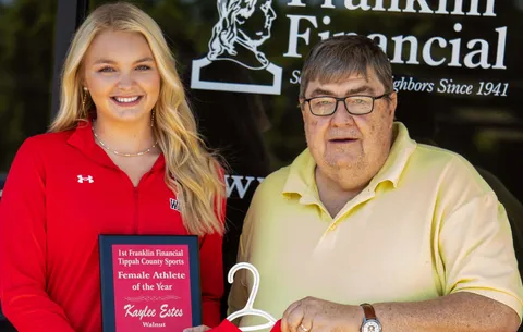 Kaylee Estes Earns Historic Honor as First Franklin Financial Tippah County Sports Female Athlete of the Year