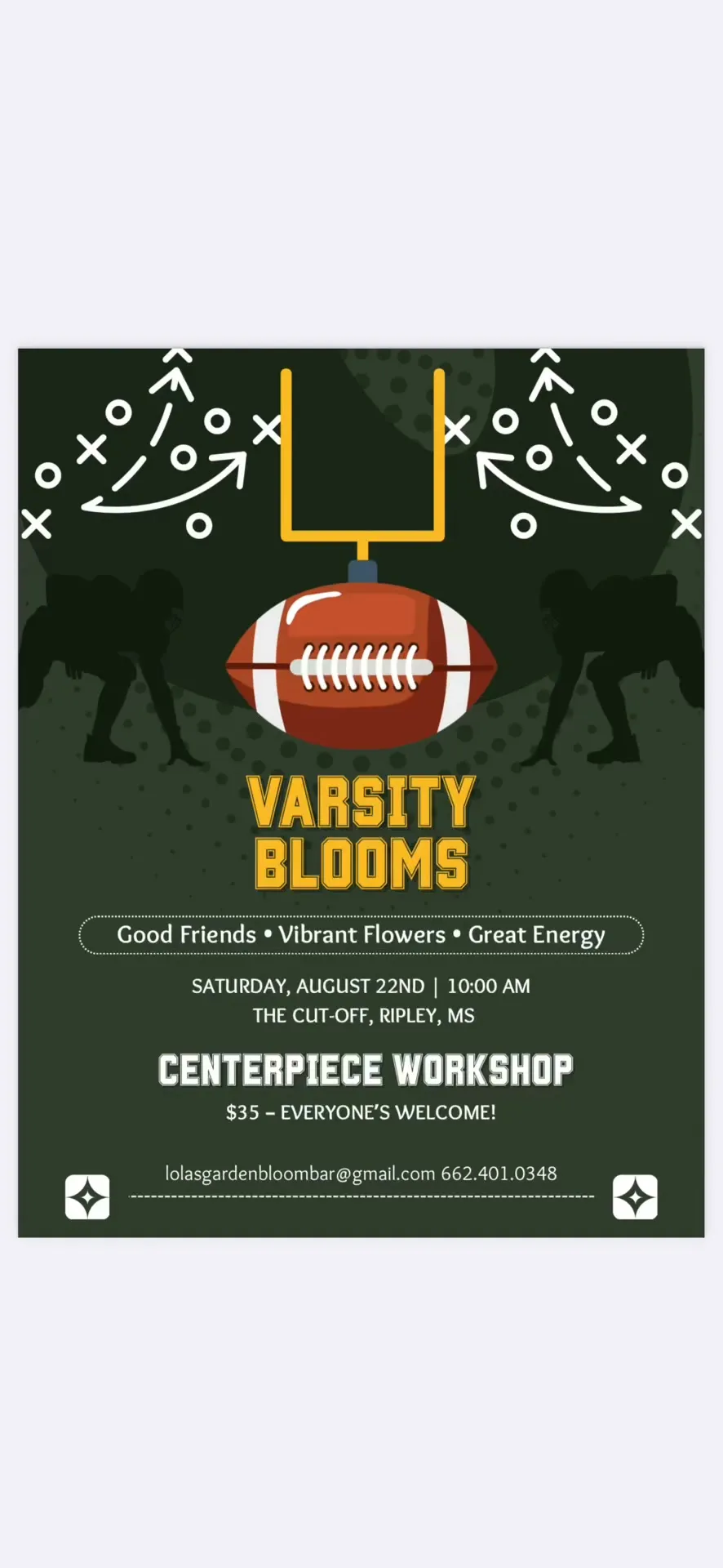 Varsity Blooms Brings Floral Centerpiece Workshop to the Cut-Off