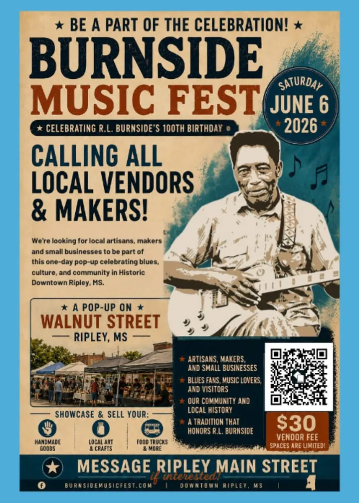 Burnside Music Fest Seeks Local Vendors for Centennial Celebration in Historic Ripley