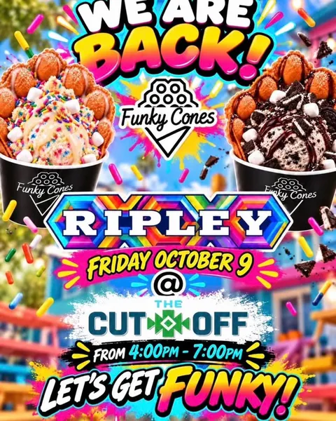 Funky Cones Returns to Ripley This Friday